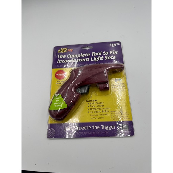 LightKeeper Pro Other - NWT LightKeeper Pro Complete Tool for Incandescent Light Sets Repair Tester Red